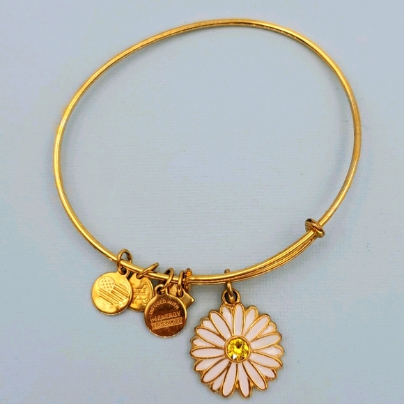 Alex and Ani Jewelry Alex And Ani White Daisy Flower Bracelet